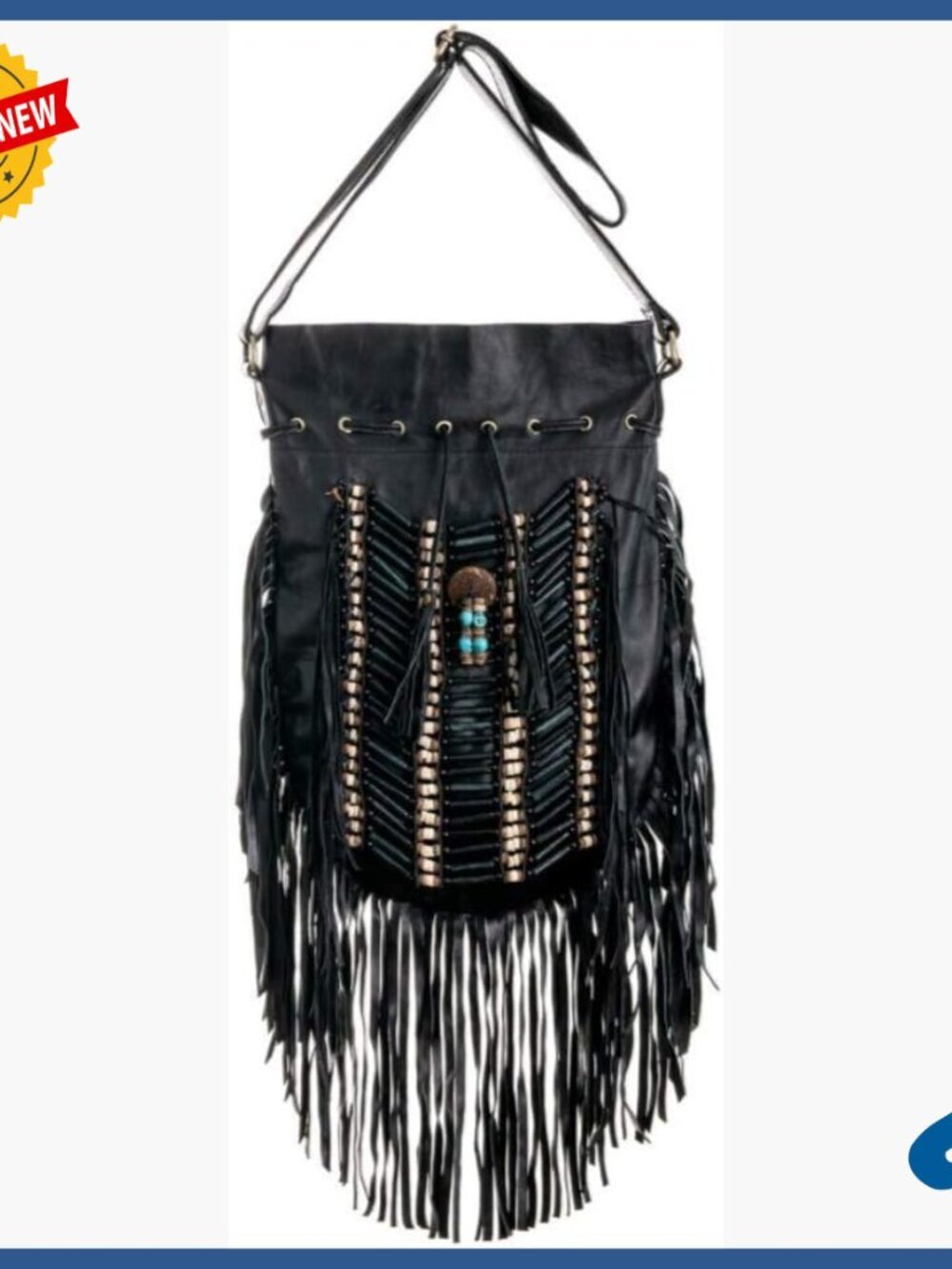 Real Leather Hobo Bag with Fringe Adjustable Strap Tote Purse